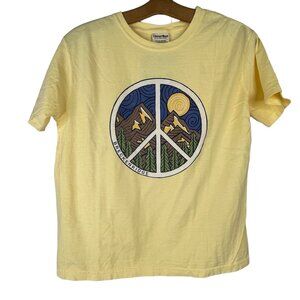 Hanes Comfort Wash Breckenridge T-Shirt Crewneck Short Sleeve Kids Large NEW